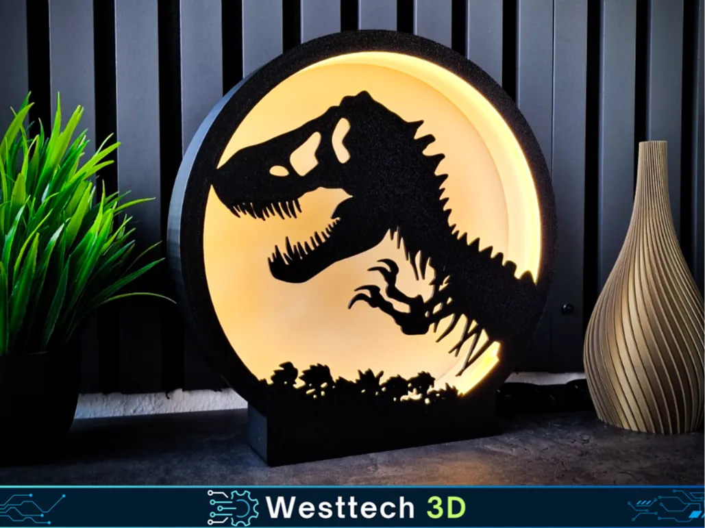 Lampe LED Os T-REX - Maquette Print