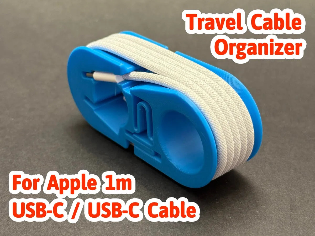 Organiseur de câble de voyage Apple USB-C vers USB-C pour iPhone - Voyage Print