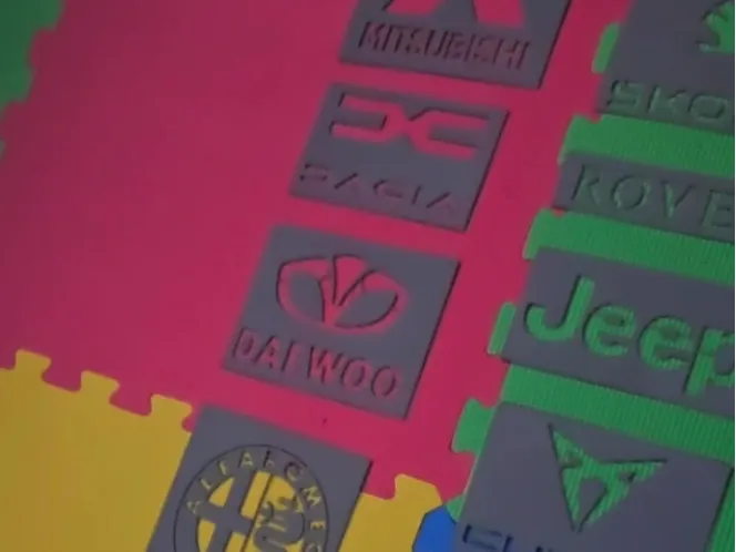 Pochoirs de brossage pour le nettoyage de voitures et logos de détail - Auto Print