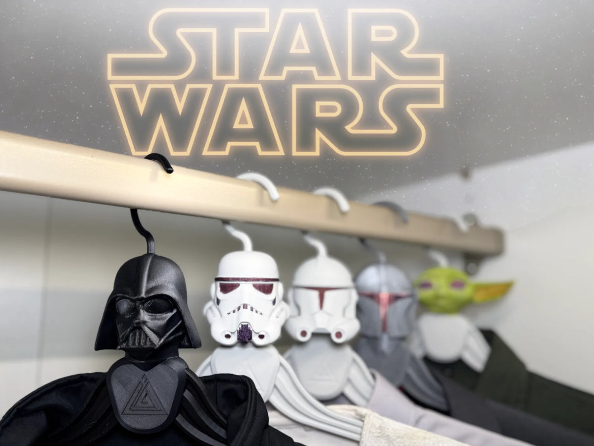 Cintres - Star Wars - Dark Vador - Stormtrooper - Mandalorien - Geek Print