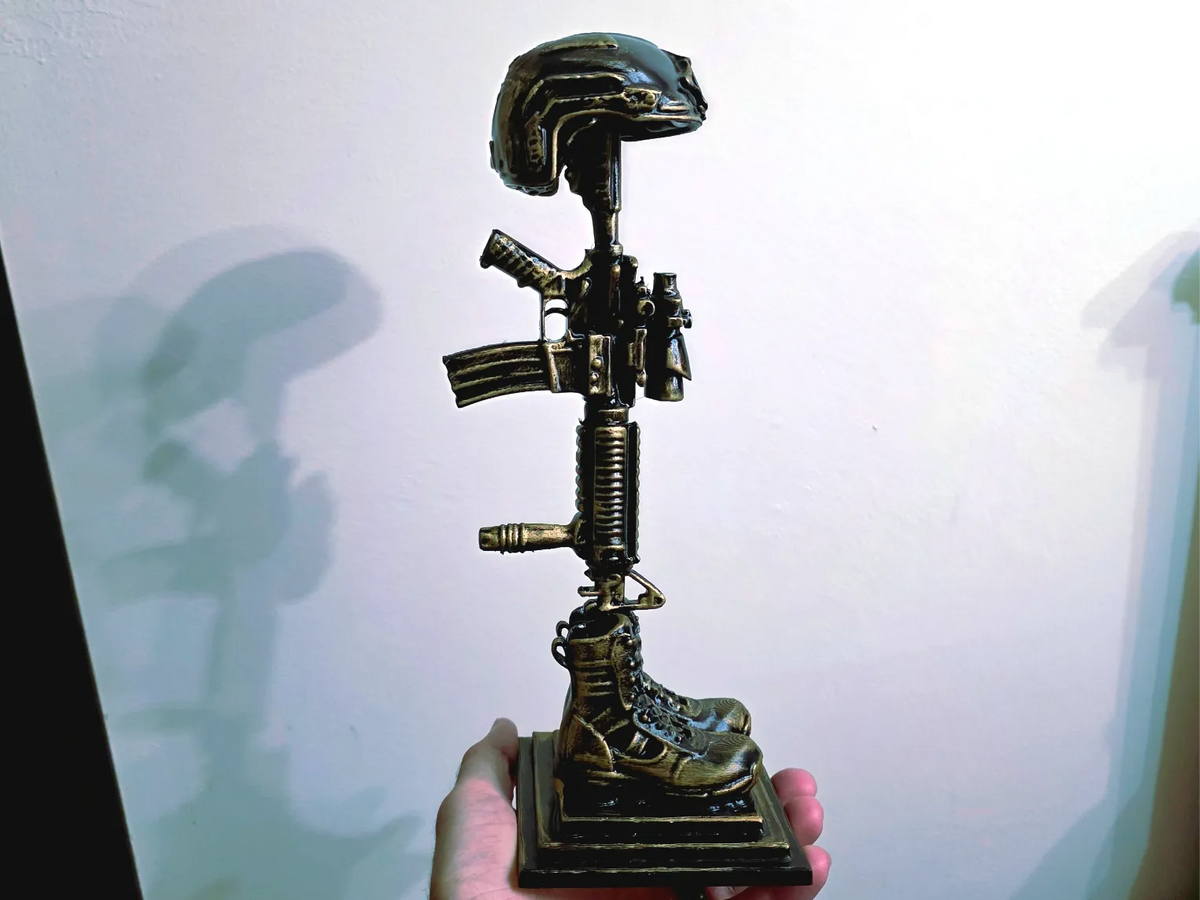Monument commémoratif du soldat tombé Croix BF - Cadeau Print