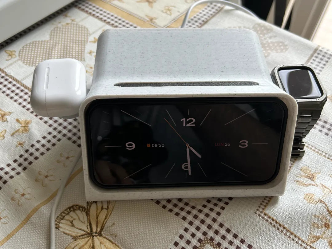 Station de charge Apple 3-en-1 – iPhone Watch AirPods - Bijoux Print