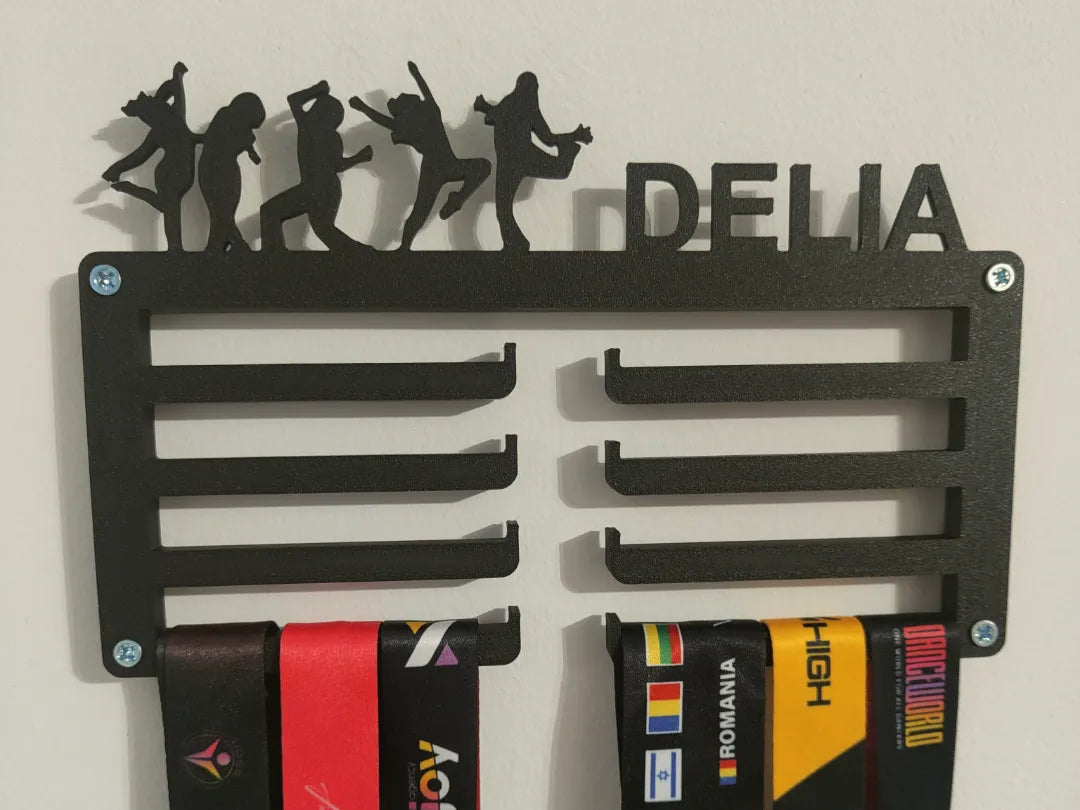 Porte-médailles personnalisé – Édition Danse avec Nom - Sport Print
