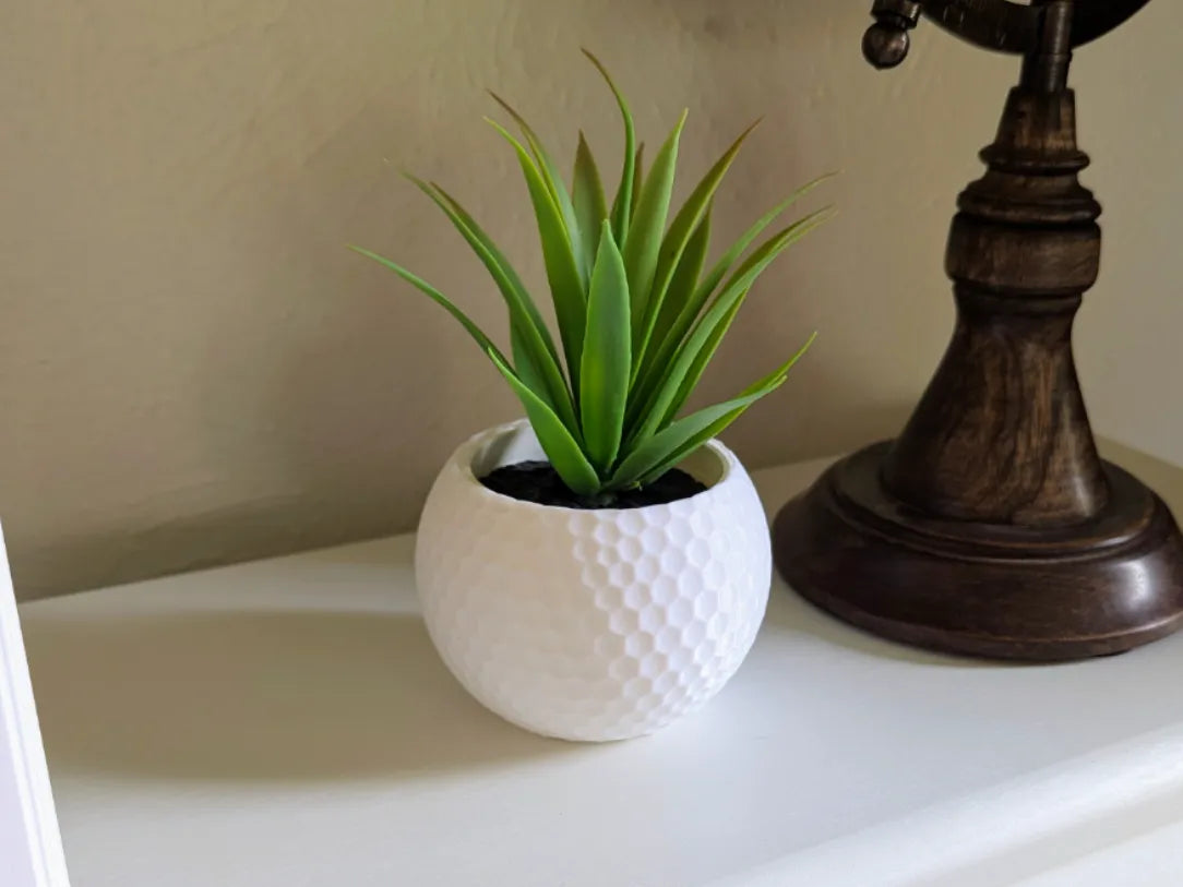 Jardinière balle de golf 2,25" - Impression en vase spiralé - Sport Print