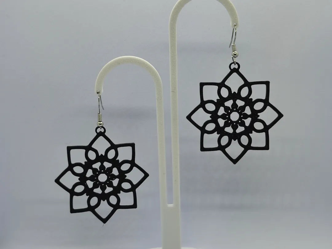 Boucles d'oreilles Mandala – modèle 3 - Art Print