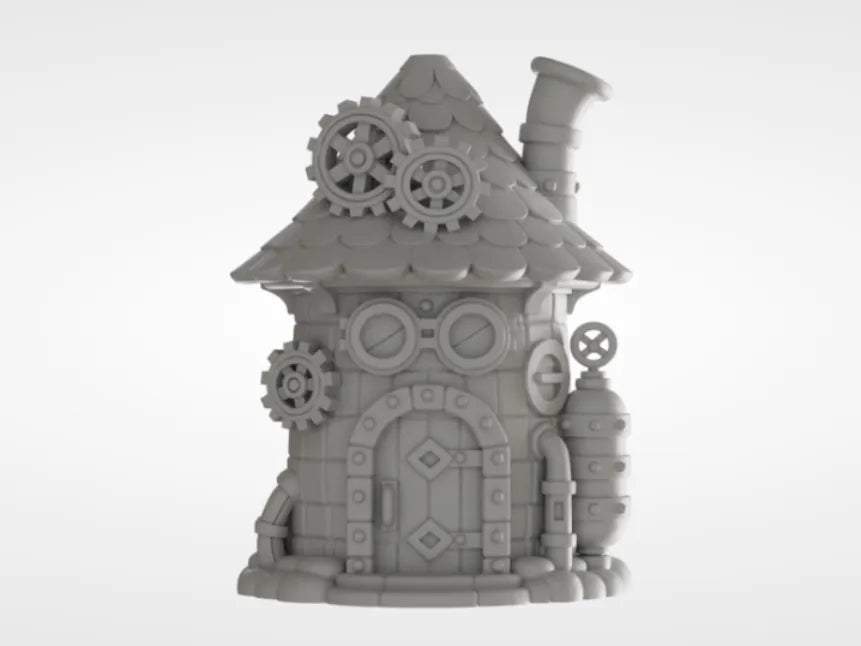 Maison féérique steampunk - Maquette Print