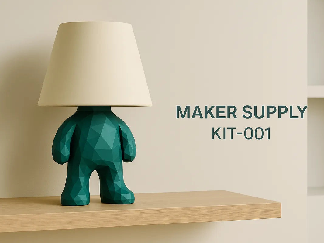 KUBU mini, une lampe de table ludique au design low poly - Lumière Print