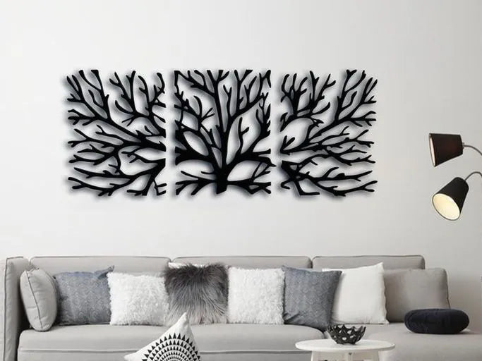 Décor mural arbre de vie 3 panneaux - Art Print