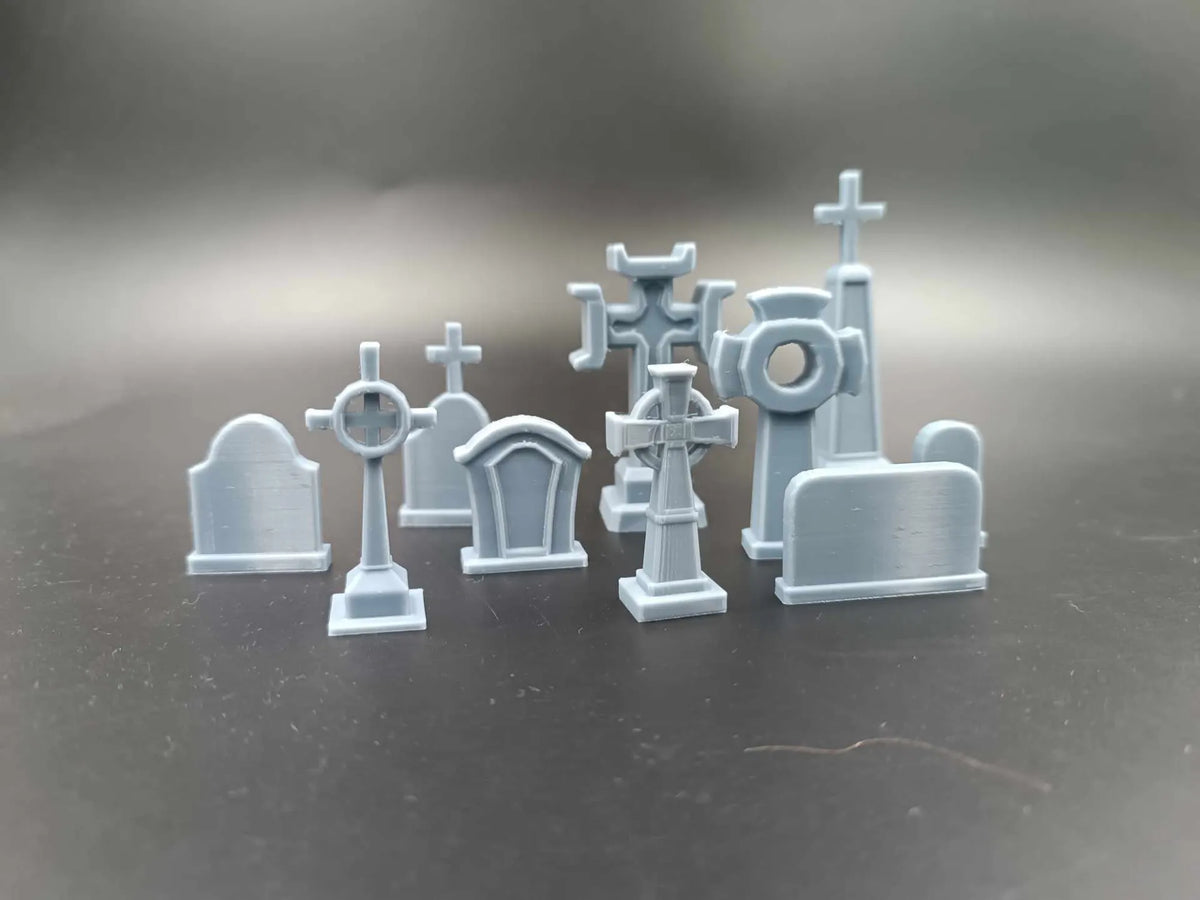 Accessoires de terrain DnD - Cimetière Pierres tombales - Jeux Print