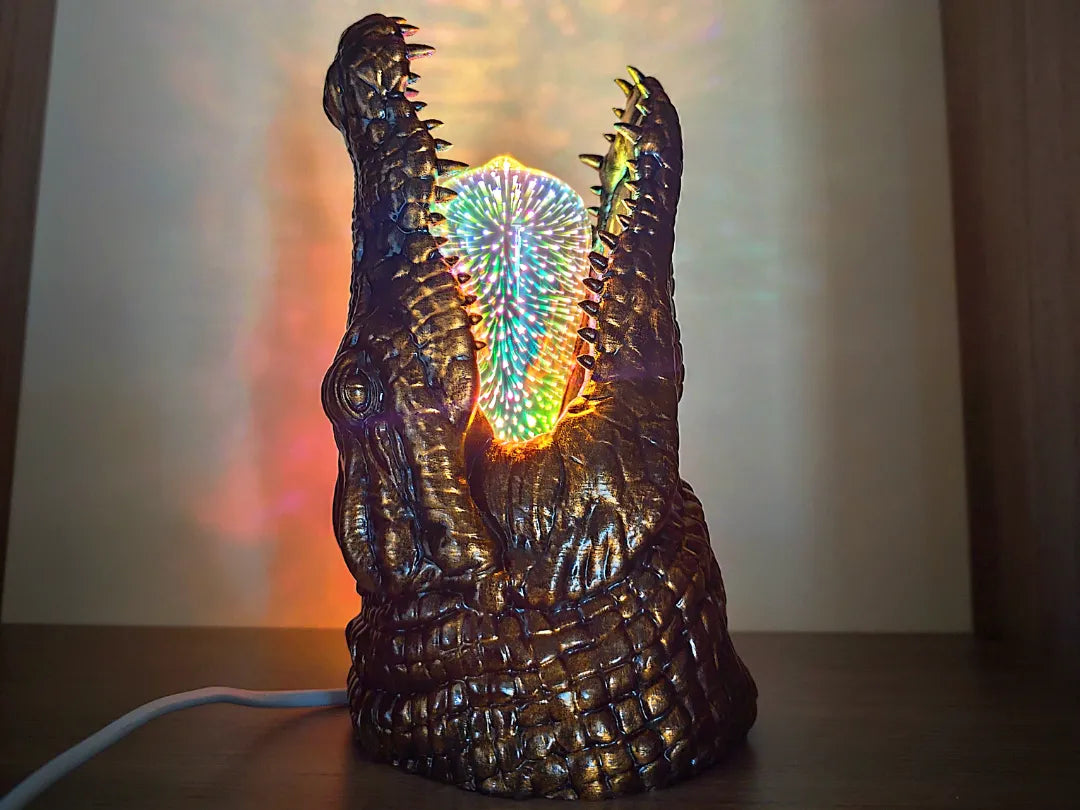 Lampe tête de crocodile - Outdoor Print