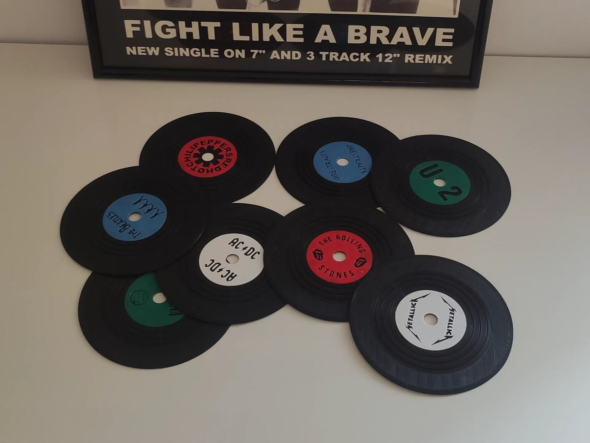 Sous-bocks Vinyle – Édition Légendes Musicales - Music Print