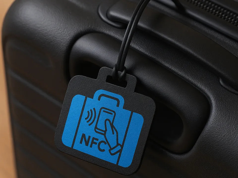 Étiquette à bagages NFC - Etichetta Bagaglio NFC - Voyage Print