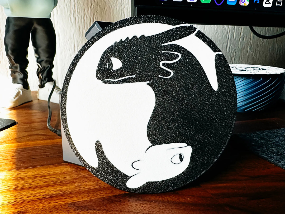 Sous-verre Yin et Yang de Krokmou - Art Print