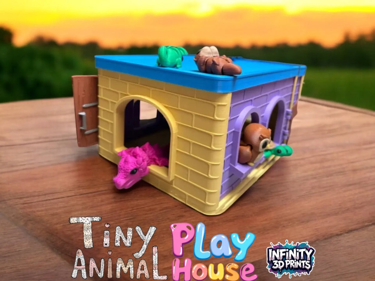 Mini maison de jeux pour animaux - Maquette Print