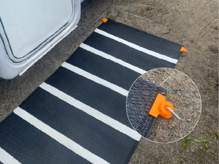 Ancre de Tapis d'Extérieur pour Camping, VR et Tapis de Terrasse - Outdoor Print