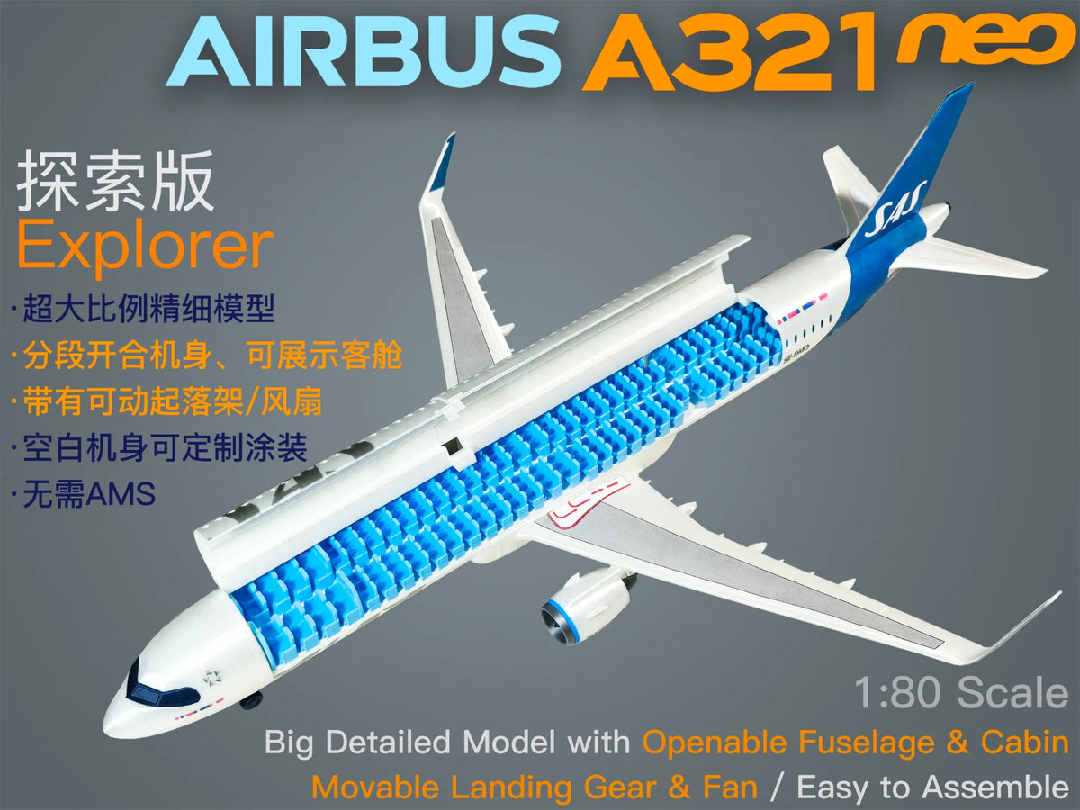 Airbus A321neo édition explorateur (livrée personnalisable) - Maquette Print