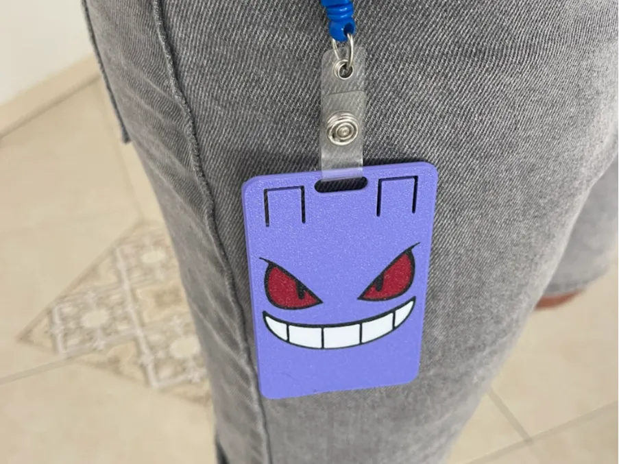 Porte-carte d'identité/Porte-badge Gengar - NFC Print