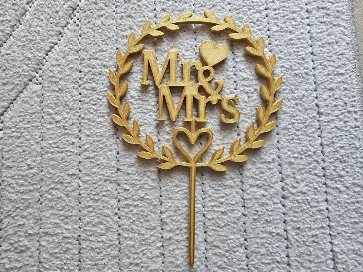 Décor de gâteau - Cake Topper - Mariage - Wedding - Fêtes Print