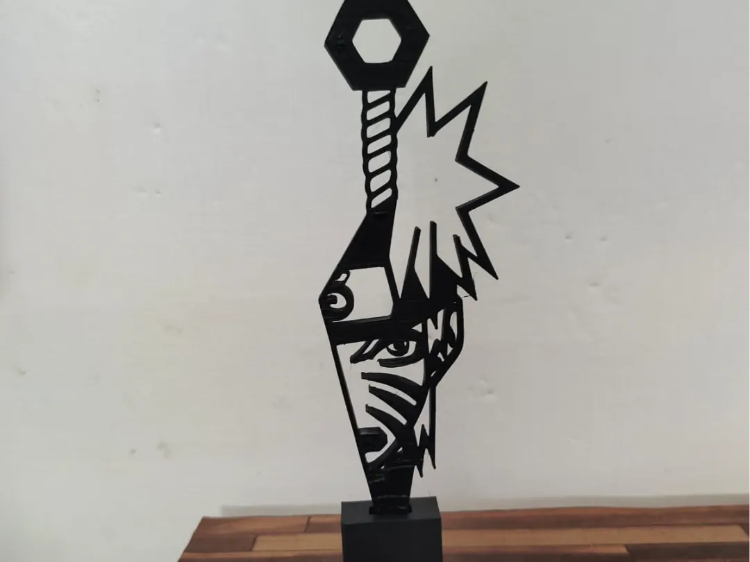 Naruto Uzumaki avec Kunai Art mural et Décoration de table 02 - Cuisine Print