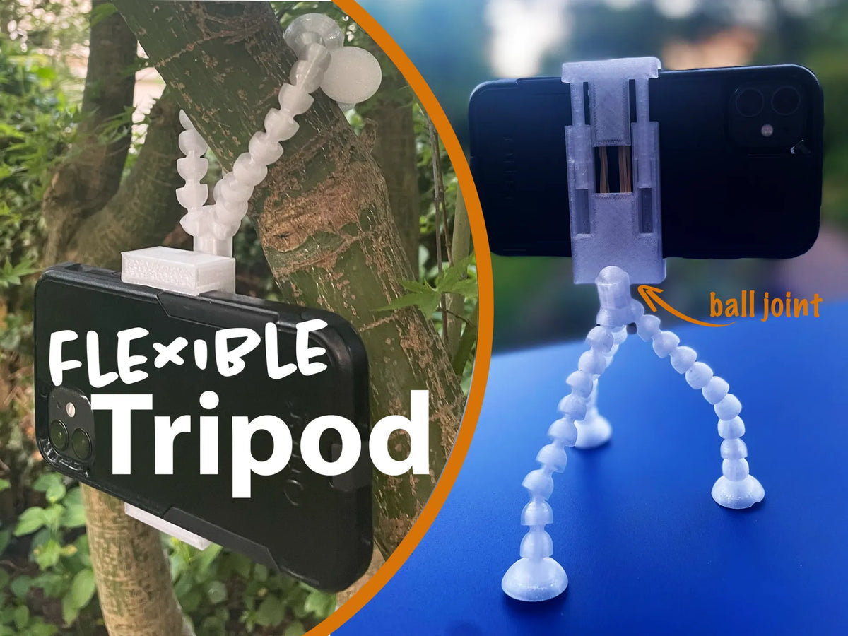 Trépied flexible avec support téléphone - Tech Print