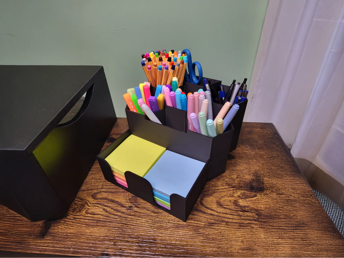 Organiseur de bureau HiveMind – Porte-stylos et blocs-notes - Bureau Print