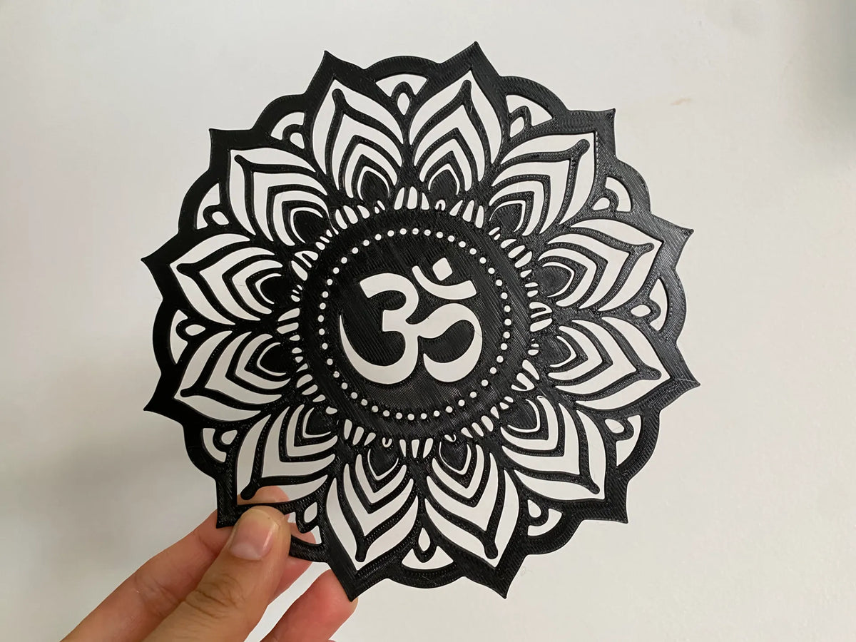 Art mural Om Mandala - Art Print