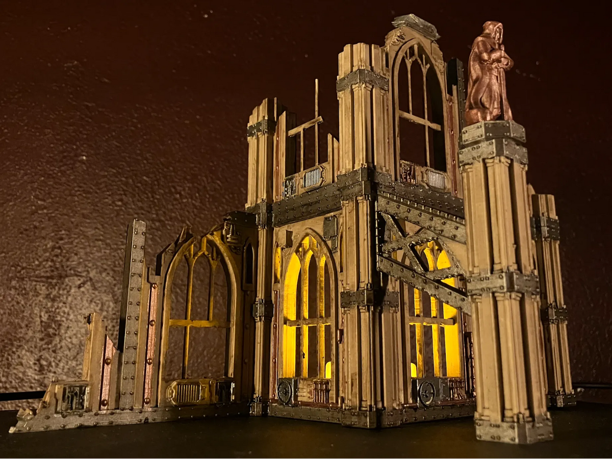 Terrain de jeu de guerre Ruine de bâtiment impérial - Maquette Print