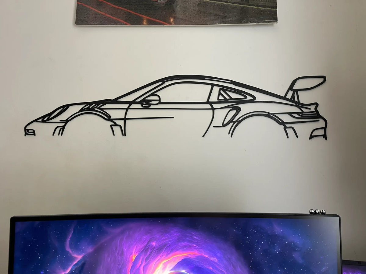 Art mural Porsche 911 d'un mètre - Auto Print