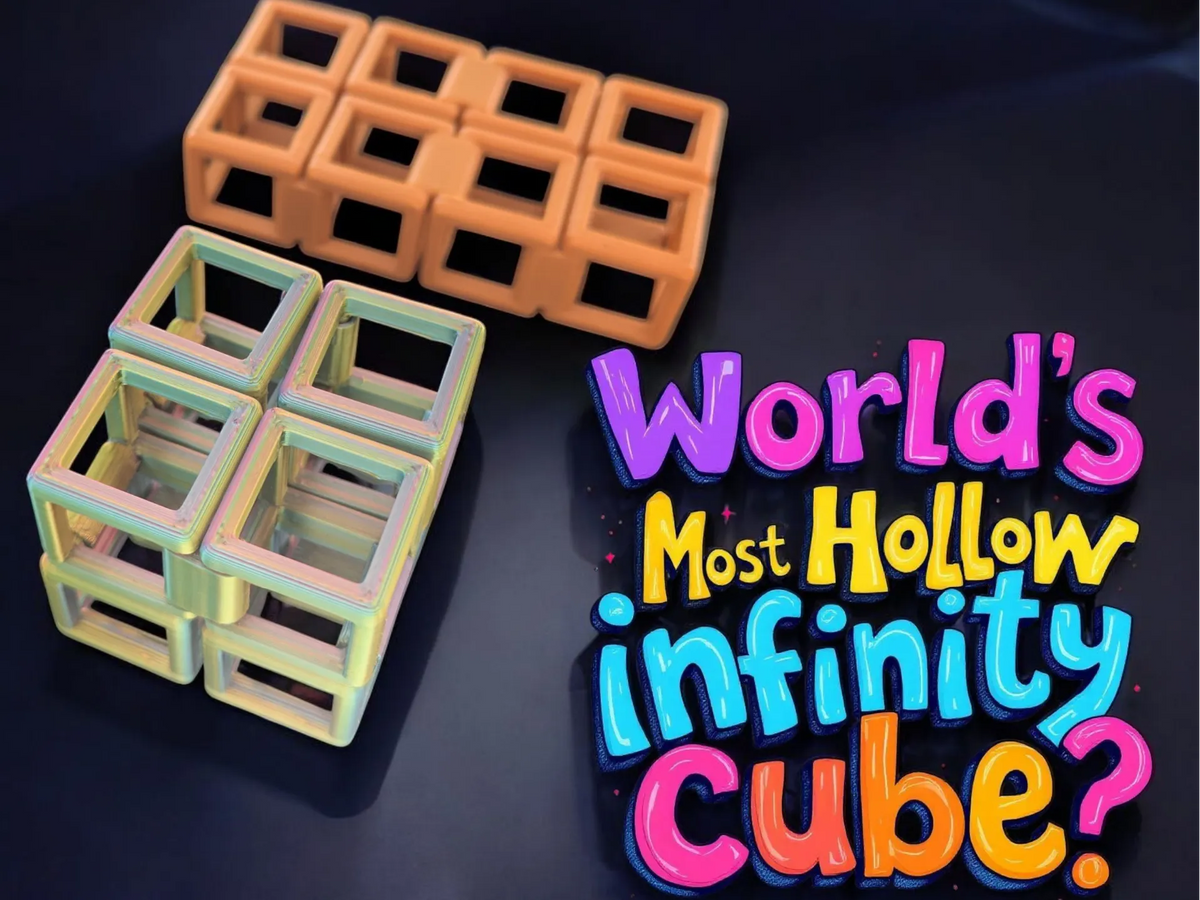Cube infini creux — Cube pleine grandeur 16 g - Jeux Print