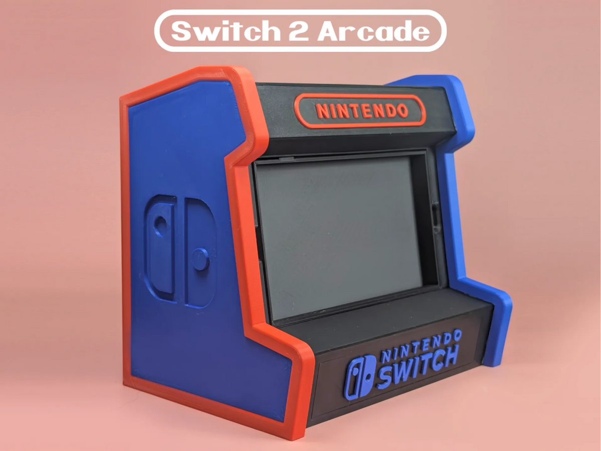 Boîtier d'arcade Nintendo Switch 2 avec stockage - Jeux Print