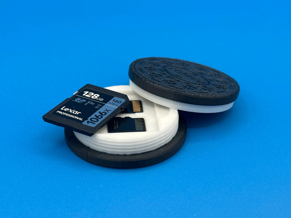 Storeo - Porte-carte SD en forme de biscuit - Tech Print
