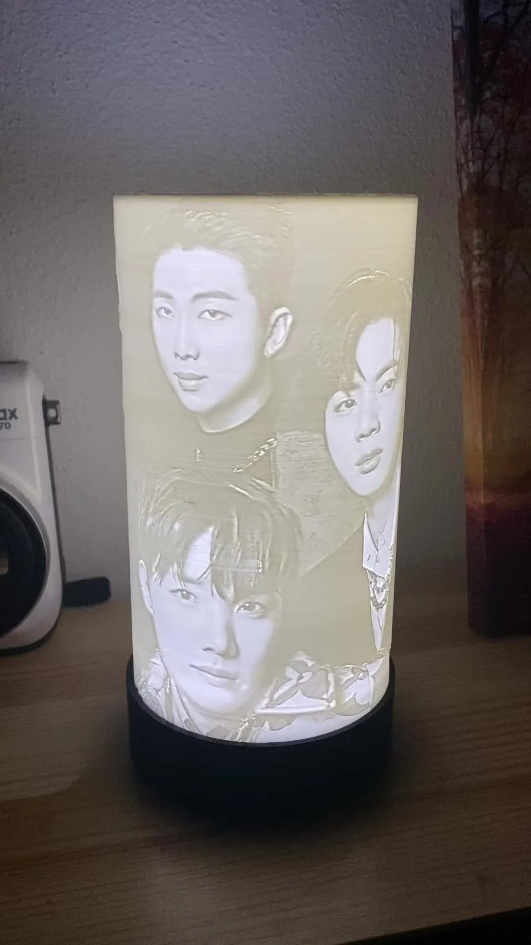 Lampe lithophanie BTS 360° - Lumière Print