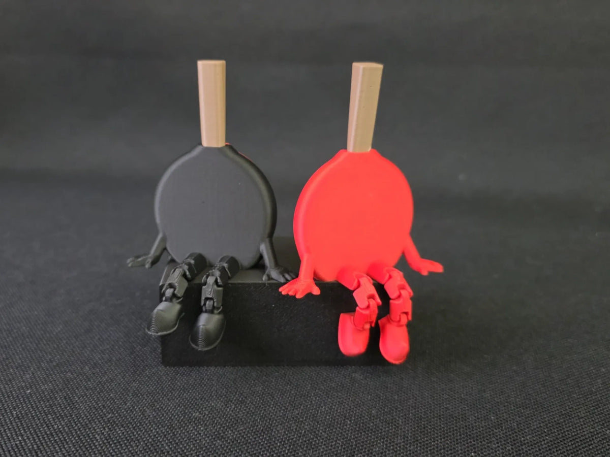 Figurine de tennis de table articulée et flexible (sucette ?) - Sport Print
