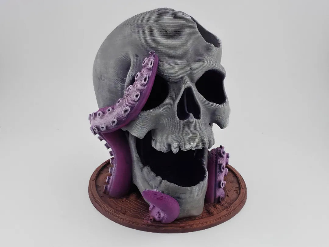 Tour de dés crâne avec tentacules – Diorama fantastique - Jeux Print