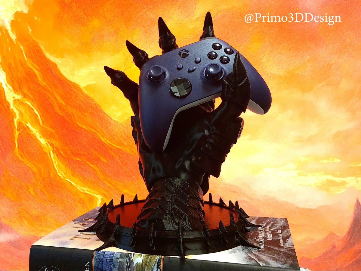 Support manette en forme de main de Sauron, Seigneur des Anneaux - Bijoux Print