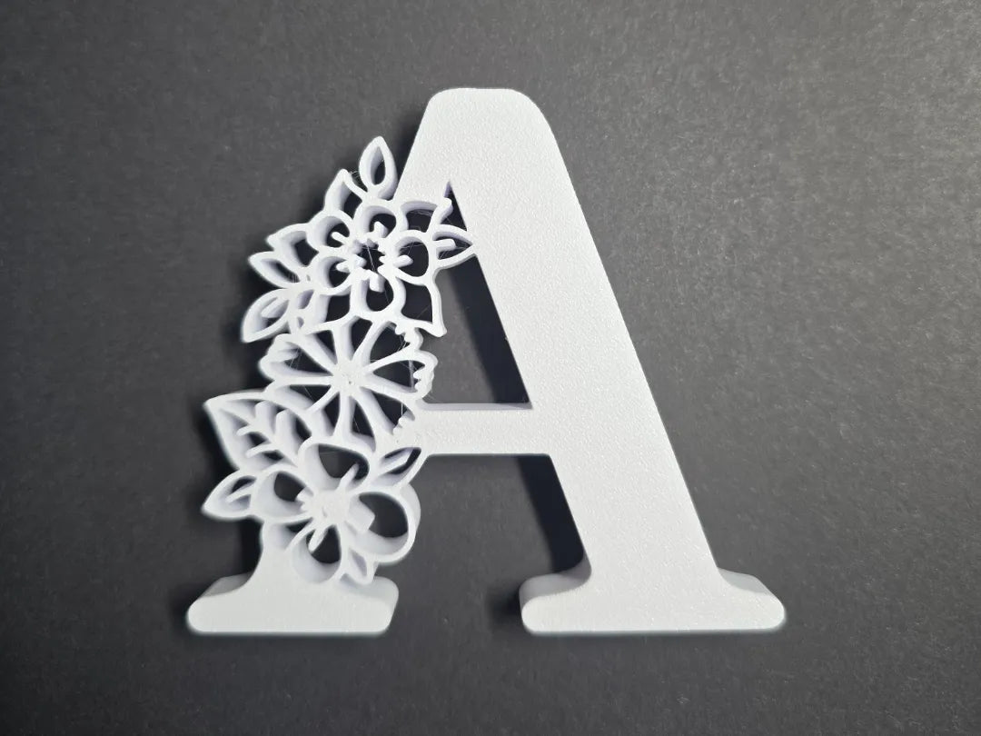 Lettre décorative – Alphabet floral - Art Print