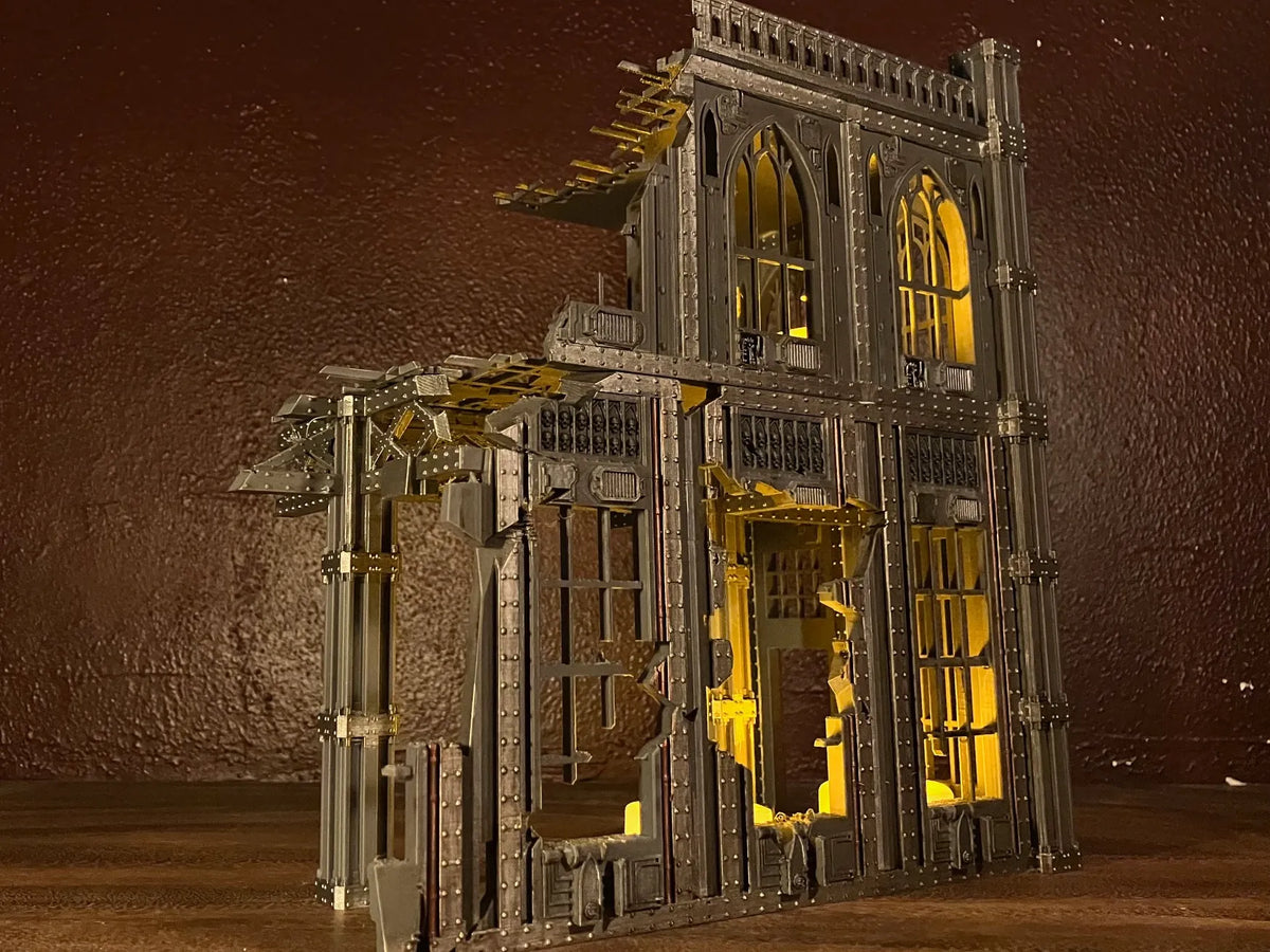 Terrain de jeu de guerre de bureau impérial endommagé - Maquette Print