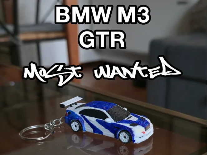 Porte-clés BMW M3 GTR Most Wanted (roues fonctionnelles) - Auto Print