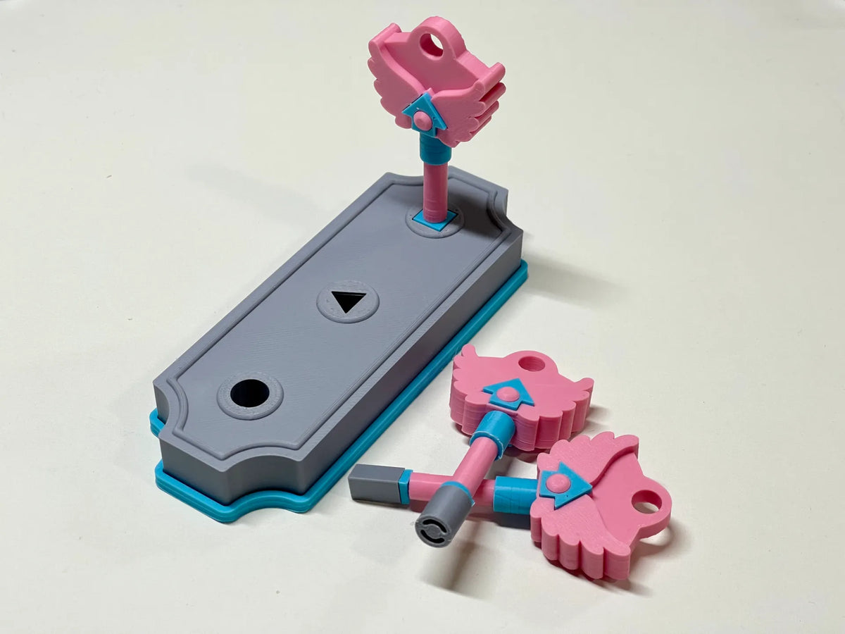 Assemblage de clés et de serrure du jeu de la pieuvre - Porte-clés - Geek Print