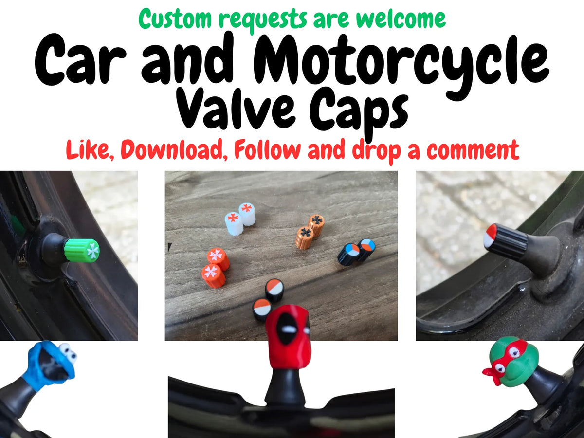 Cache-valves amusants pour voitures et motos – Personnalisés - Auto Print