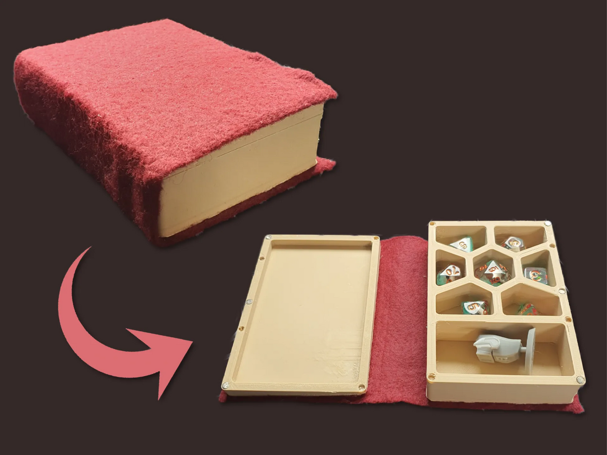 Livre de dés DnD avec mini emplacement - Jeux Print