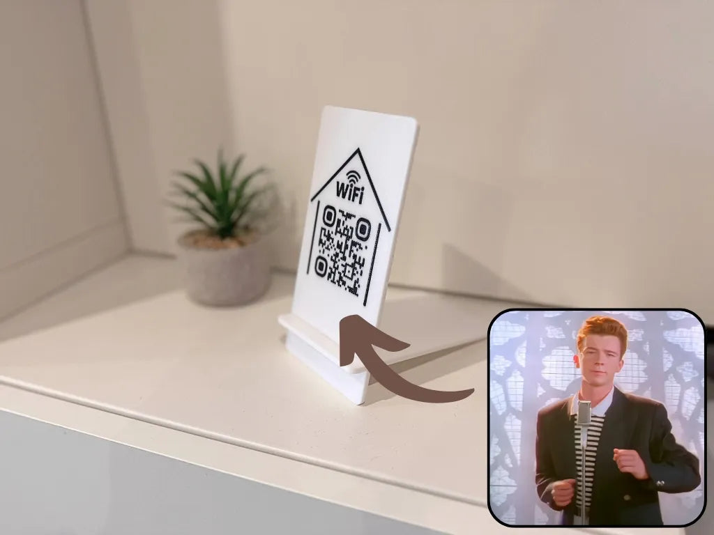Support QR Code WiFi (Rickroll) - NFC Print