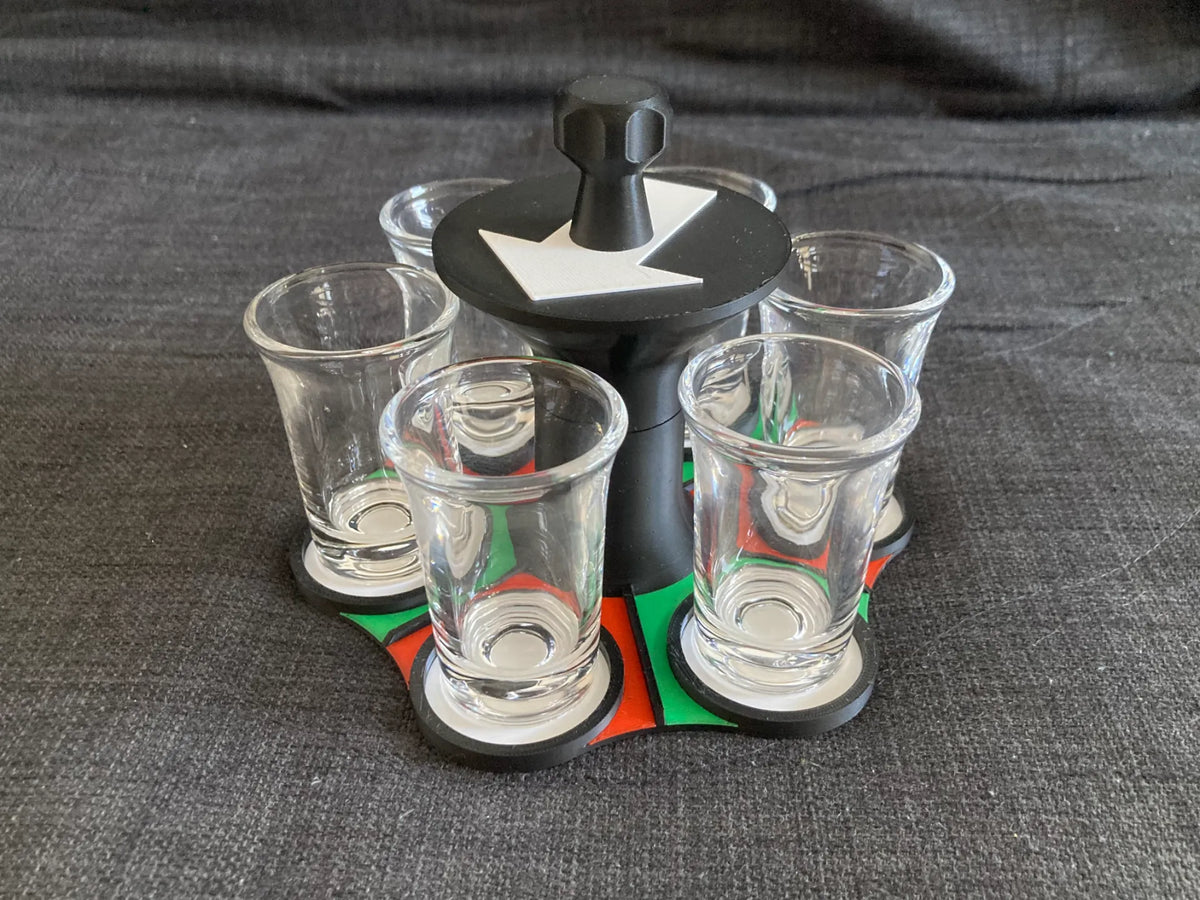 Roulette à Verres à Shooter – Le Jeu d'Alcool Ultime - Fêtes Print