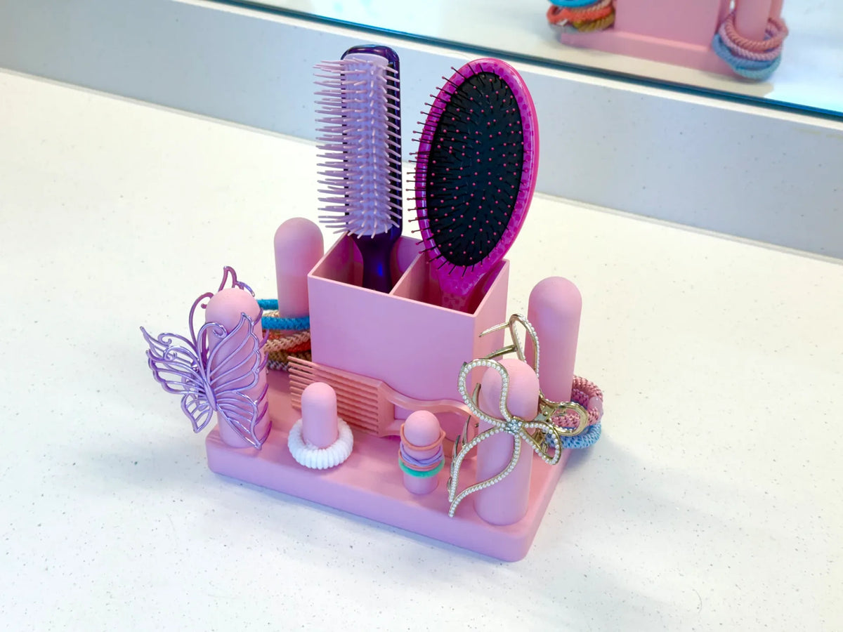 Support à peigne, attaches et pinces à cheveux - Beauté Print