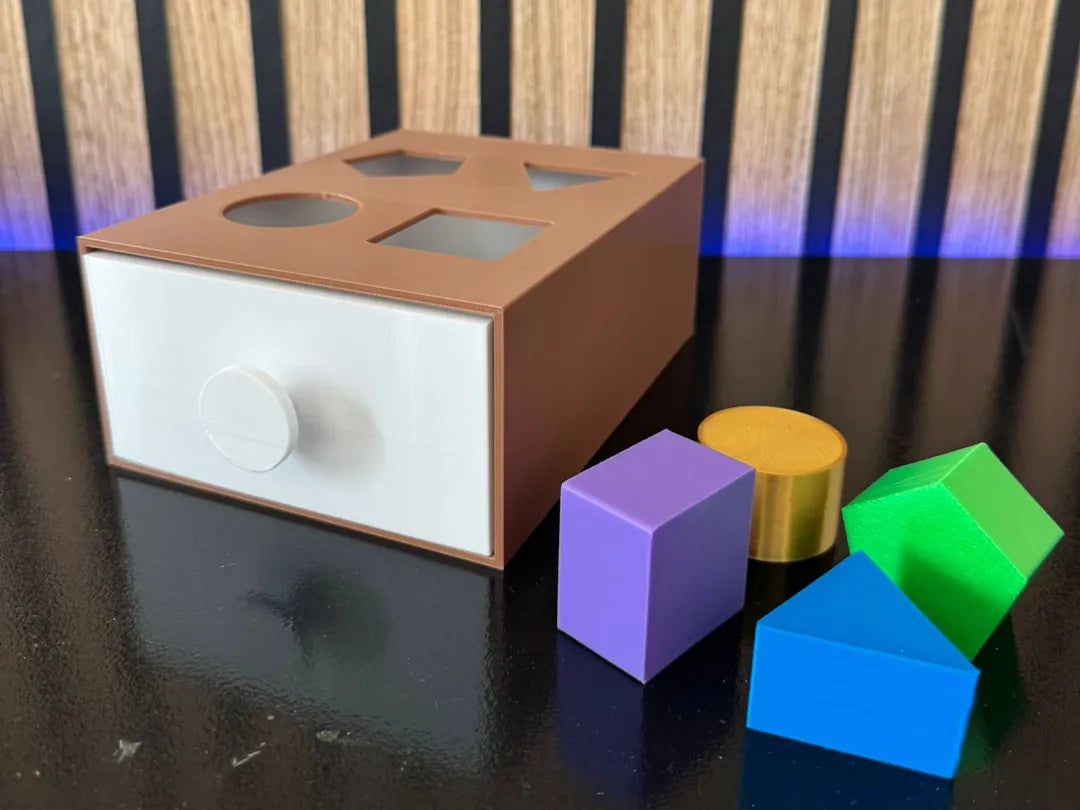 Boîte à formes Montessori pour enfant - Puzzle jouet bébé - Jeux Print