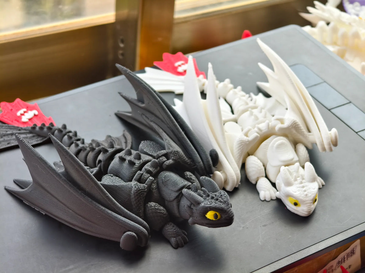Toothless, folding wings, no support needed, MINI - Cosplay Print