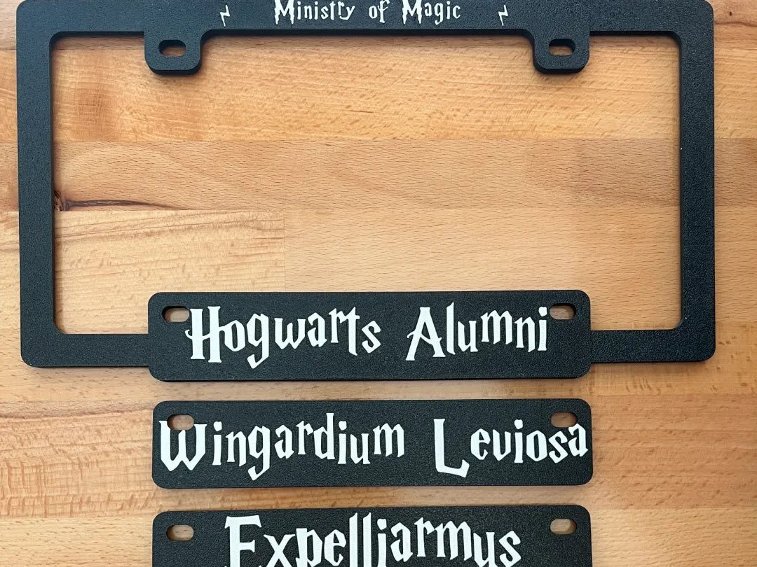 Collection de cadres de plaques d'immatriculation Harry Potter (12) - Auto Print