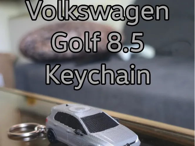 Porte-clés Volkswagen Golf 8.5 2025 (roues fonctionnelles) - Auto Print