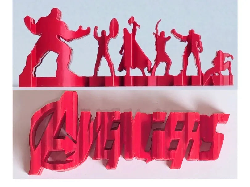 Sculpture des Avengers à double angle - Geek Print