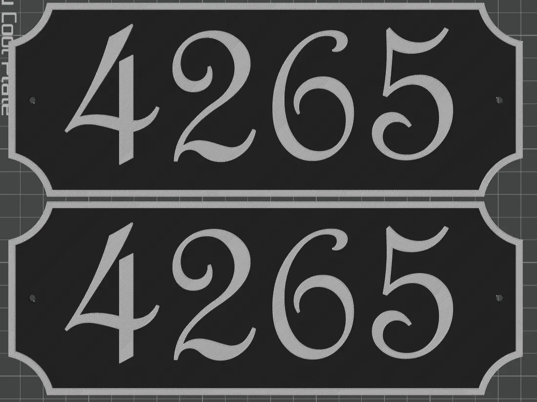 Plaque de boîte aux lettres et numéro de maison - NFC Print